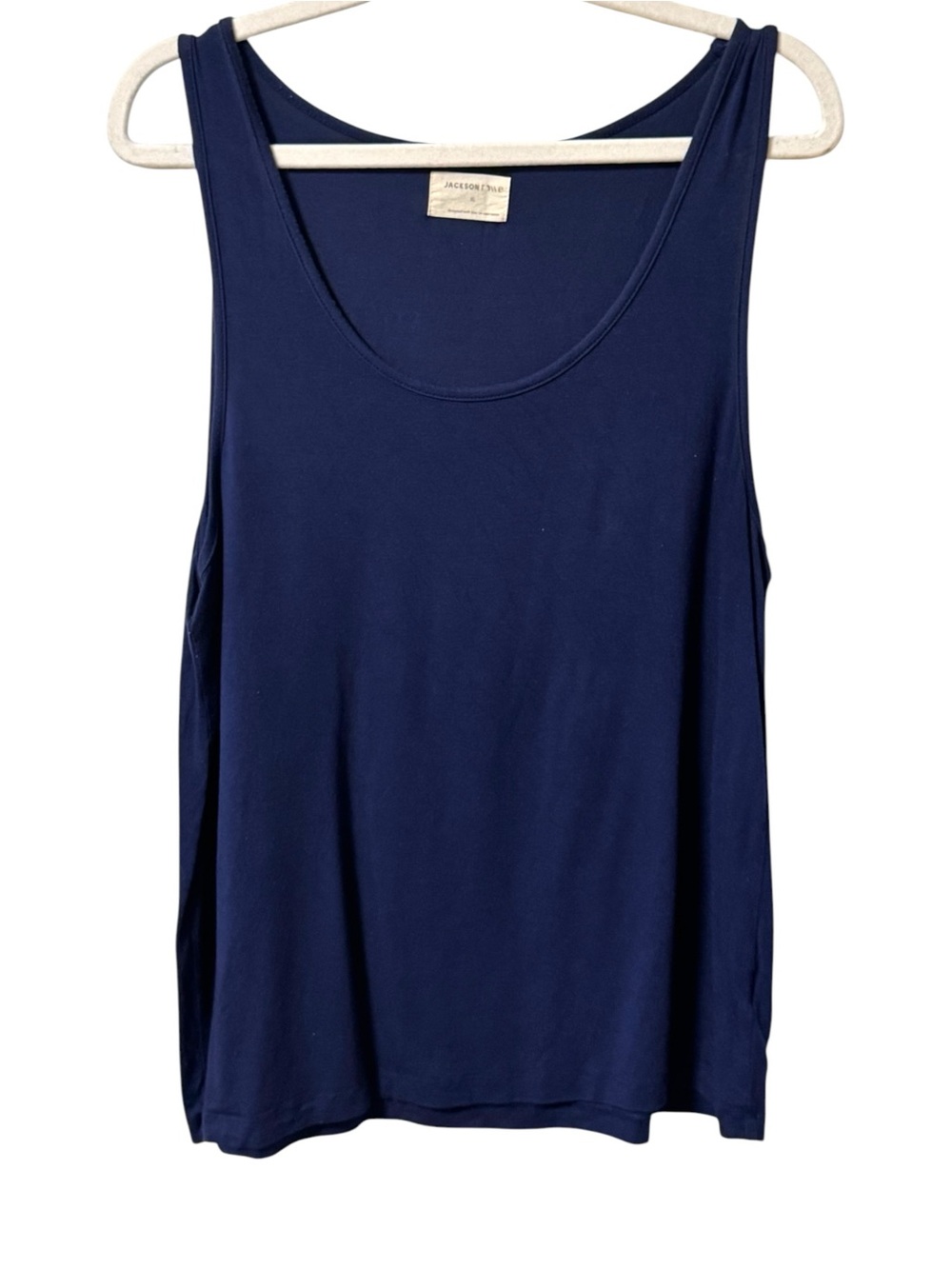 Jackson Rowe Scooped Neck Tank Top Women’s XL Navy Blue Relaxed Fit